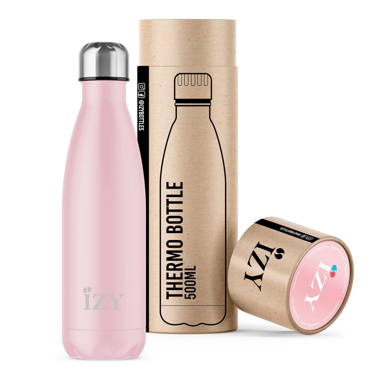 IZY - Bottiglia termica originale - Rosa opaco - 500 ml
