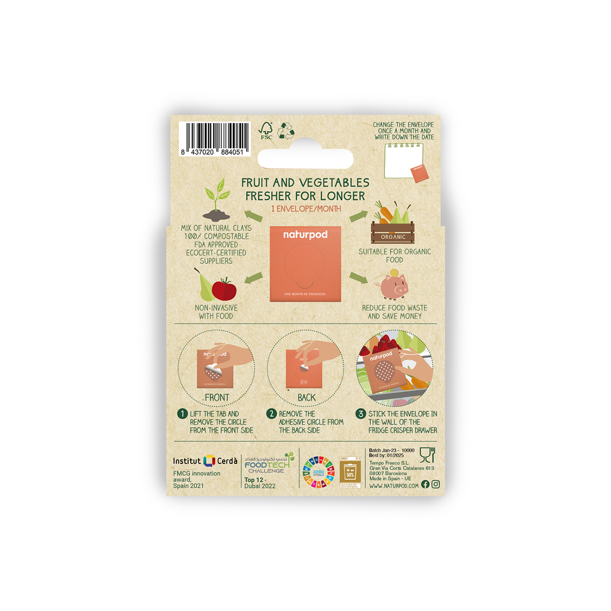 Naturpod 1 month ENGLISH pack