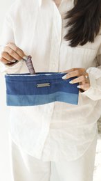 Taske | Syet økologisk bomuld Sturdy Zip Eight | Metal
