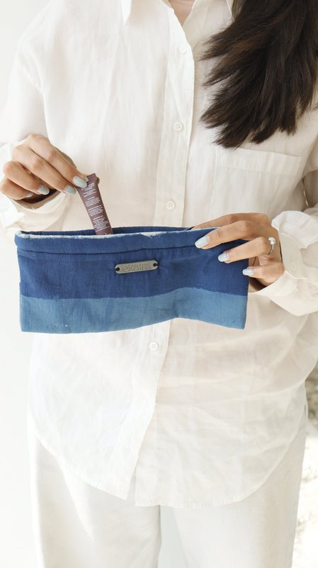 Taske | Syet økologisk bomuld Sturdy Zip Eight | Metal