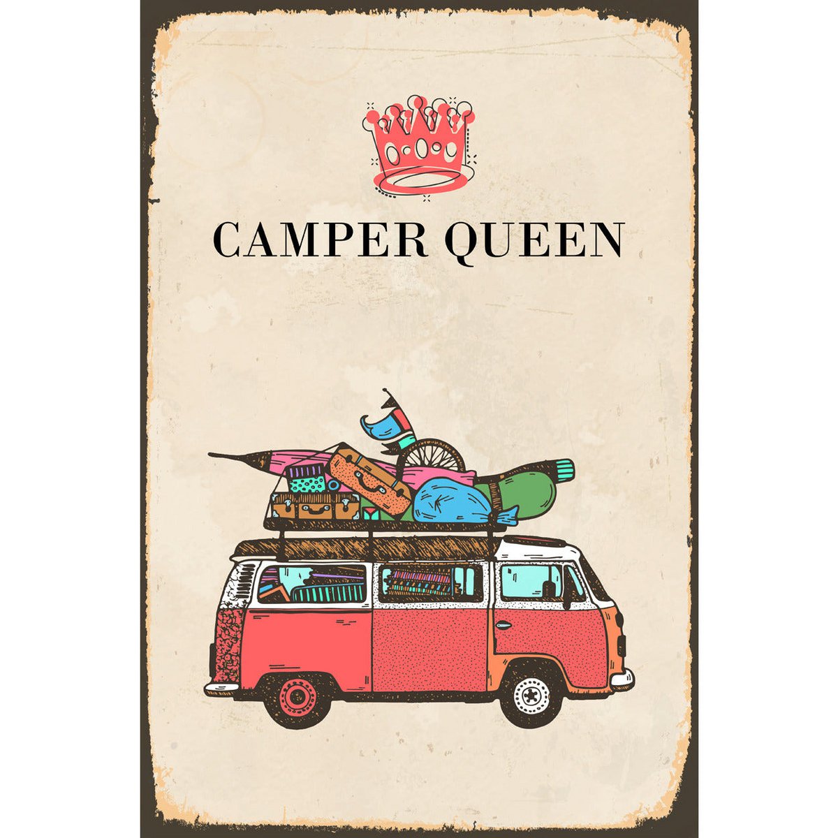 Blechschild - Regina camper 20x30cm