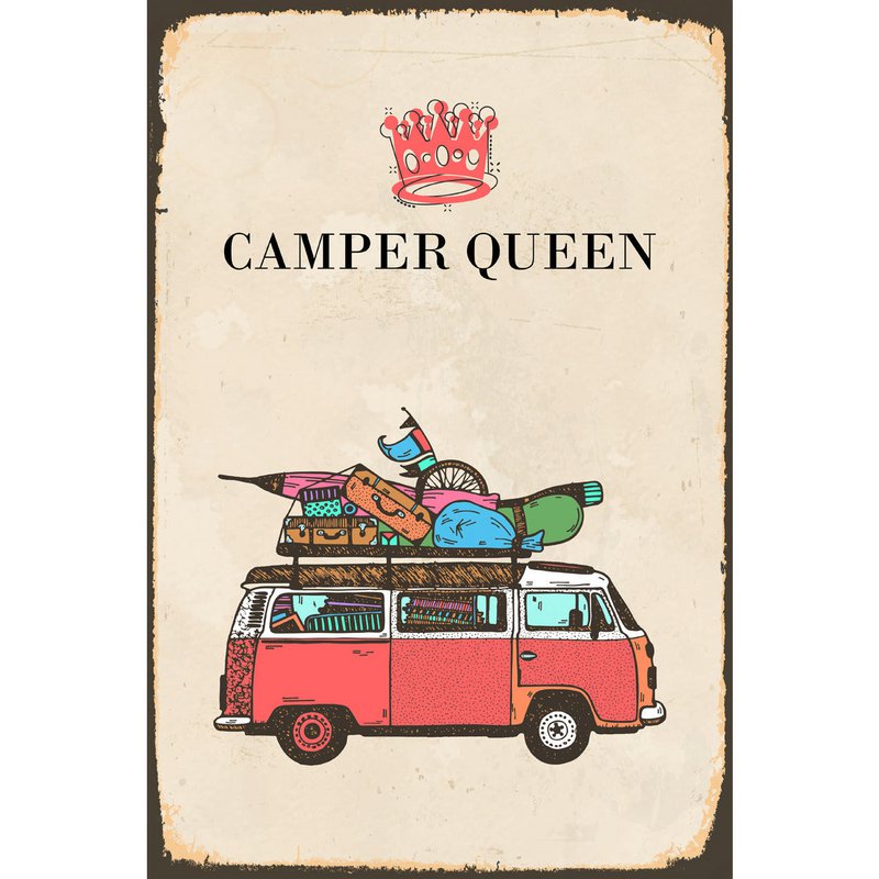 Blechschild - Regina camper 20x30cm