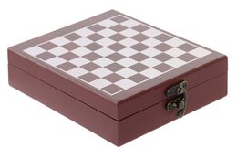 VINO SET 5 MDF INOX 15X17X4,5 AJEDREZ RC185247