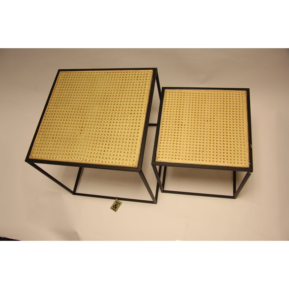 set de 2 tables d'appoint "sangles"