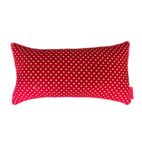 Coussin de décoration à pois