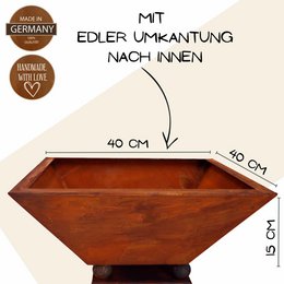 Vintage Deko Pflanzsäule 70 cm mit verschiedenen Schalen | Gartendeko Rost