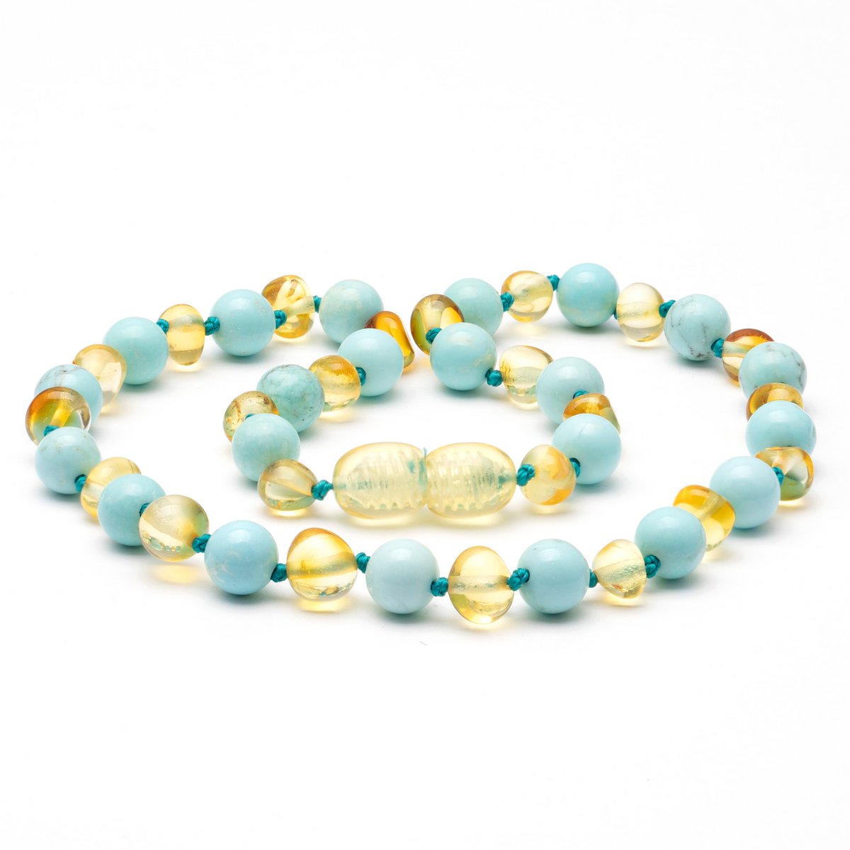Baltique Amber et Collier turquoise 136