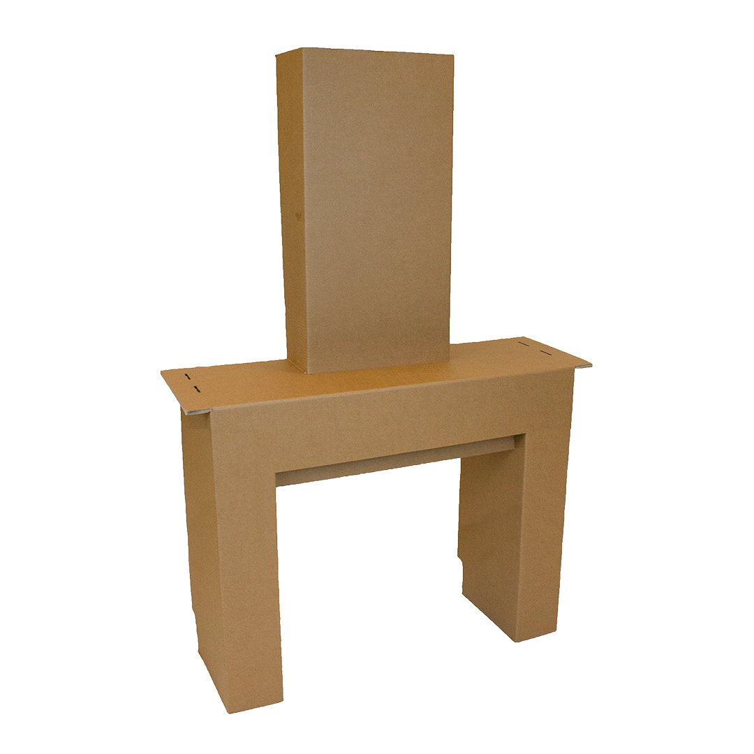 Cheminée en carton