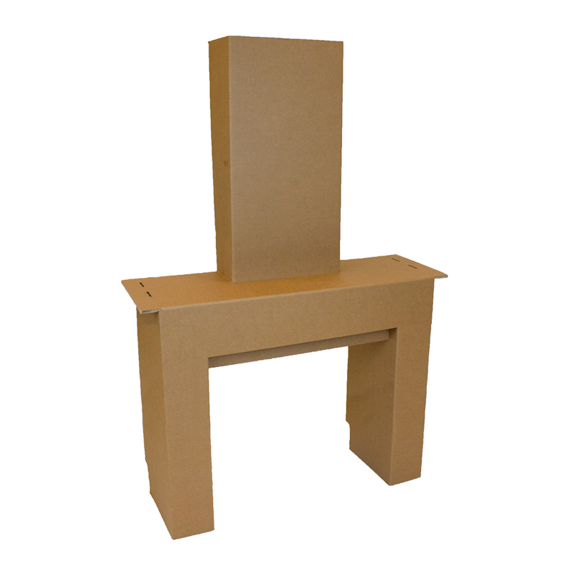 Cheminée en carton