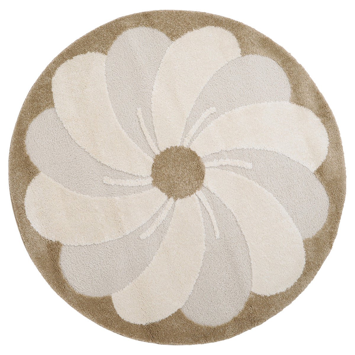 ELSA round flower children's rug