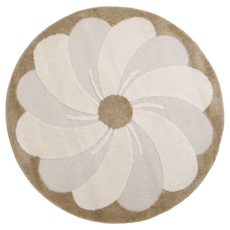 ELSA round flower children's rug