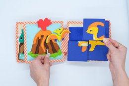 Dinosaur Friends – 6 Page Mini Quiet Book