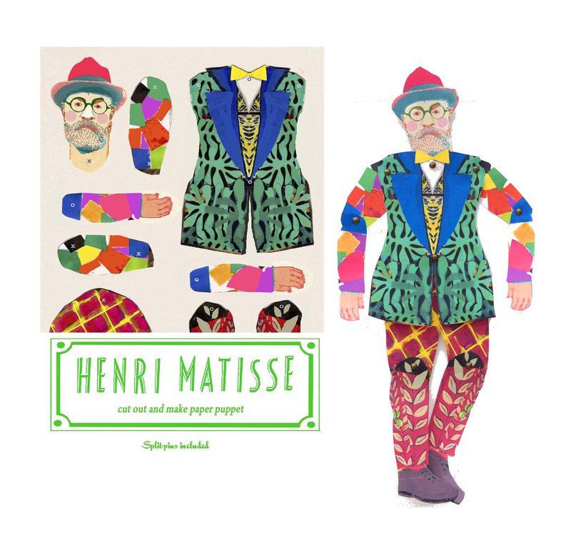 Matisse klippede og lavede dukke