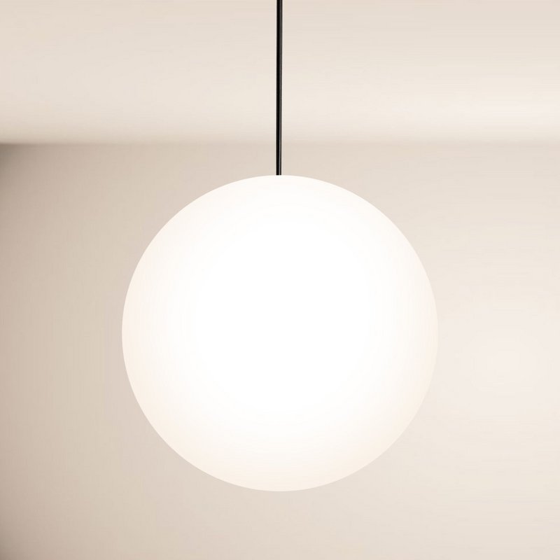 s.luce Orb glazen bol galerijlamp 500cm ophanging zwart