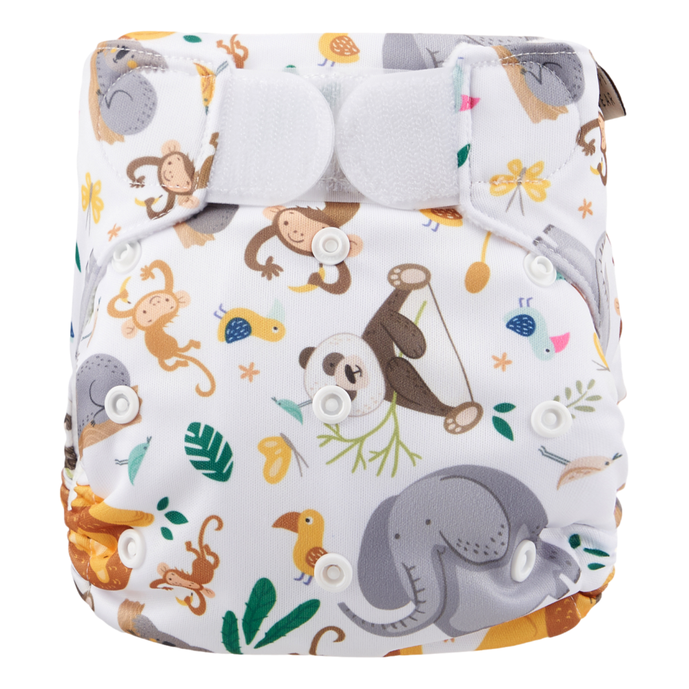 Couche de bain | Velcro | animaux sauvages
