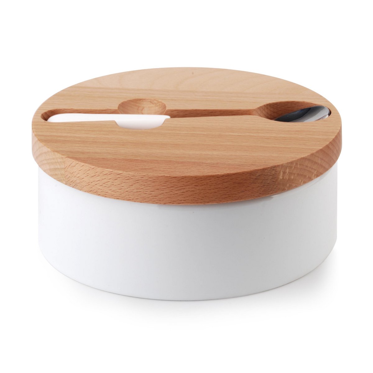 BASIKØKKEN Sukkerskål med ske 14,7x6cm COOKINI