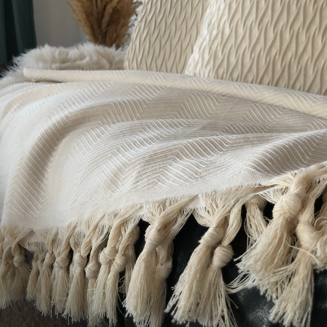 BOHORIA® XXL Tulum bedspread "Natural Cotton"