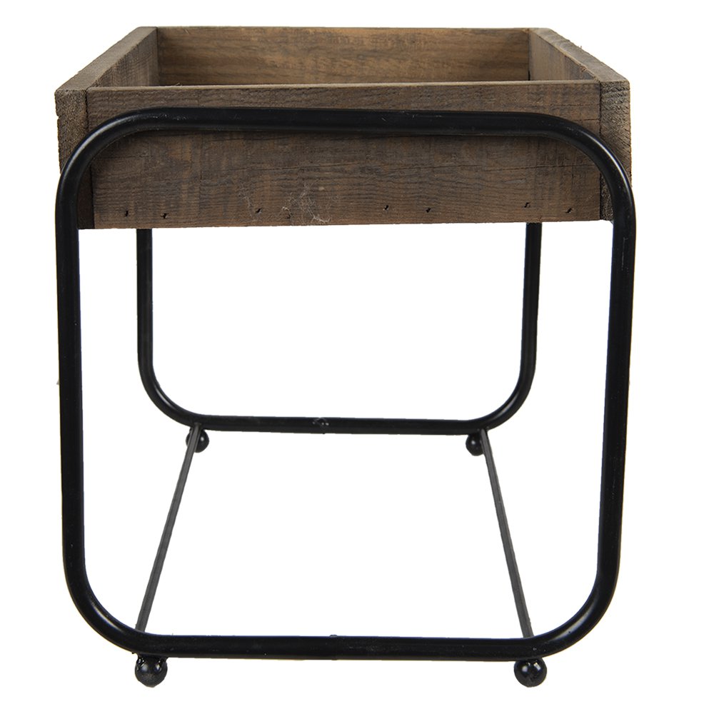 Plantentafeltje 32x26x27 cm Bruin Hout Plaintenstandaard