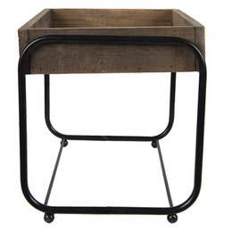 Plantentafeltje 32x26x27 cm Bruin Hout Plaintenstandaard