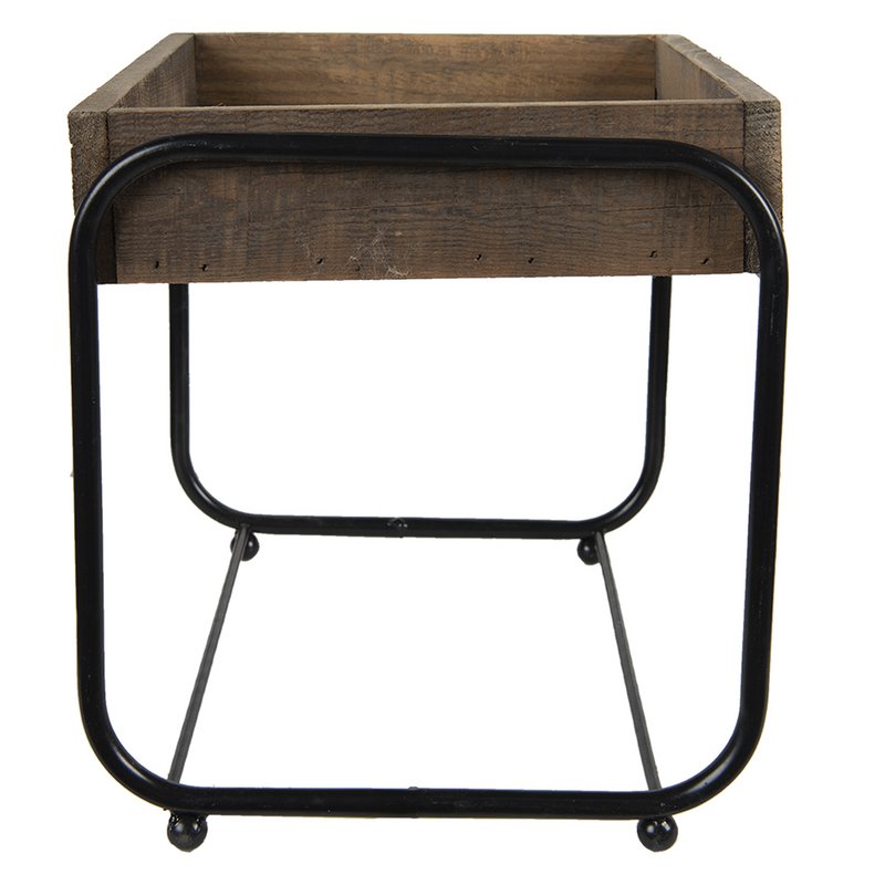Plantentafeltje 32x26x27 cm Bruin Hout Plaintenstandaard