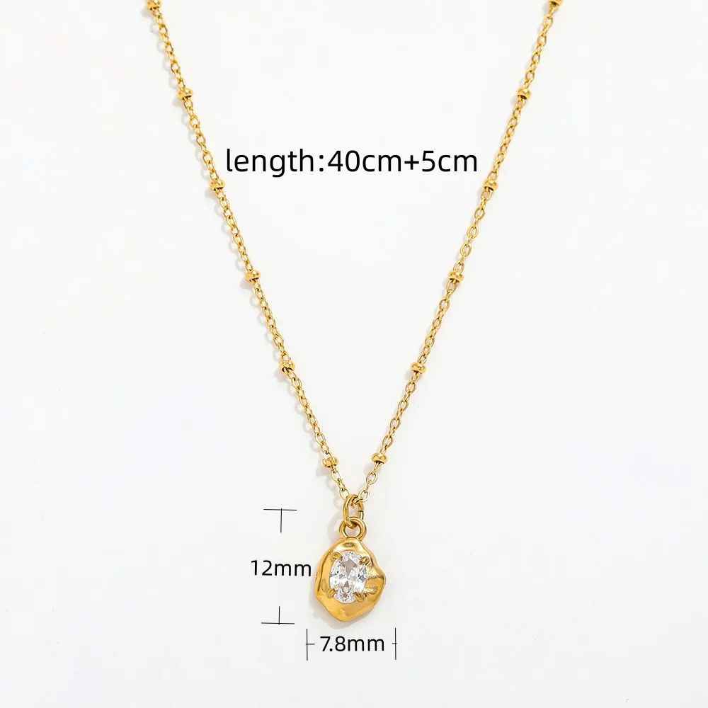Ede - Collier minimaliste de perles de cristal