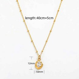 Ede - Collier minimaliste de perles de cristal