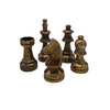 Chess Set 5pcs - Antique Brass Shiny