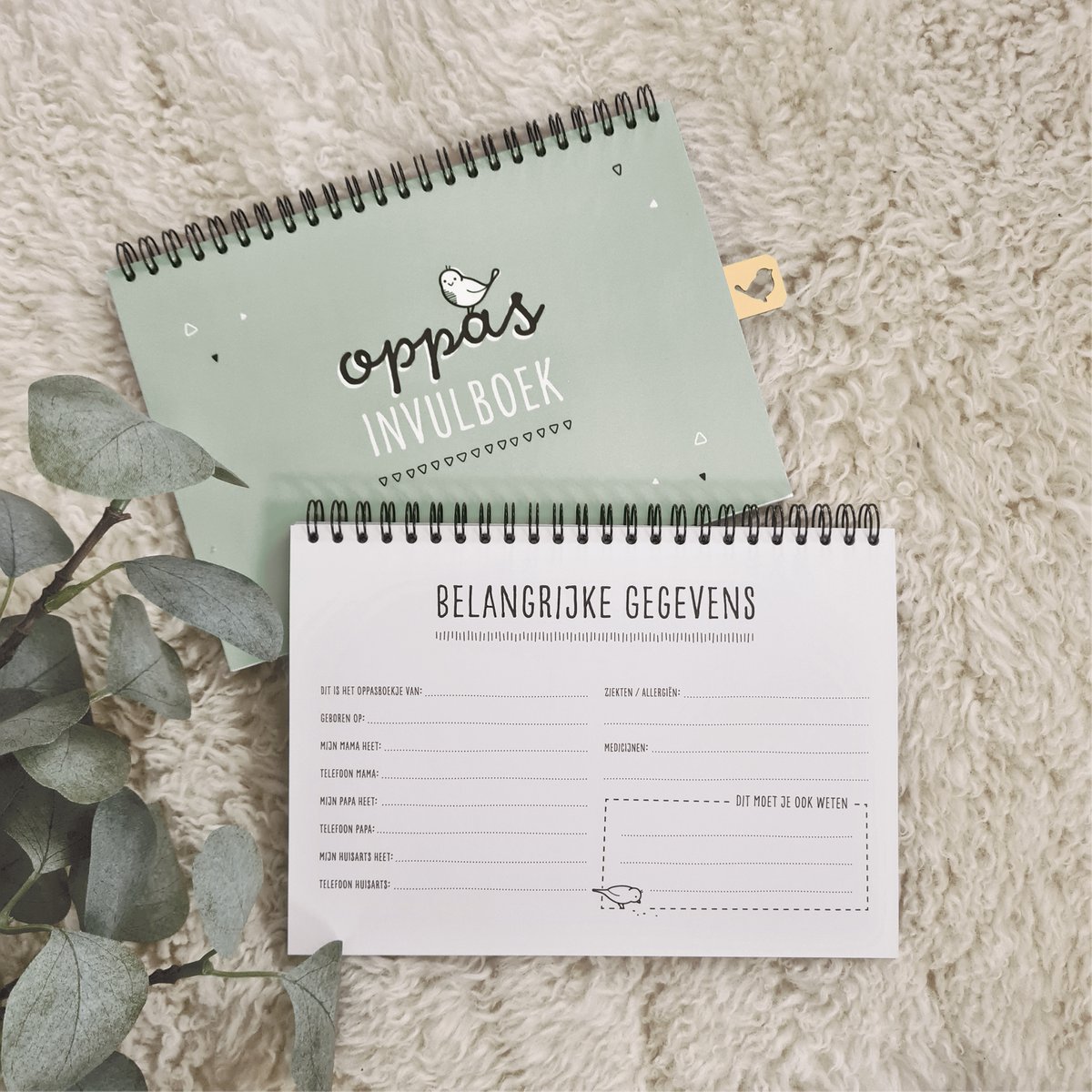 Babysitting booklet | fill-in book A5
