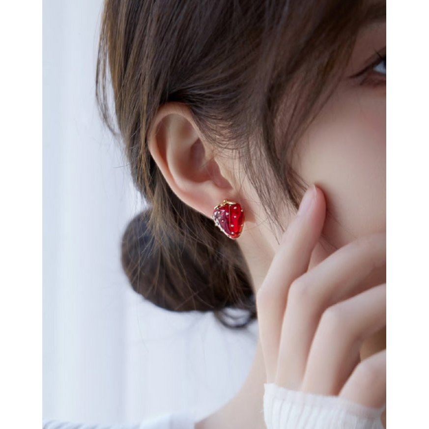 Zoete Aardbei Sieraden Set