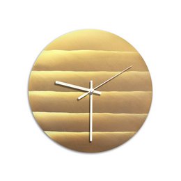 Orologio da parete ottone lucido 'Waves'