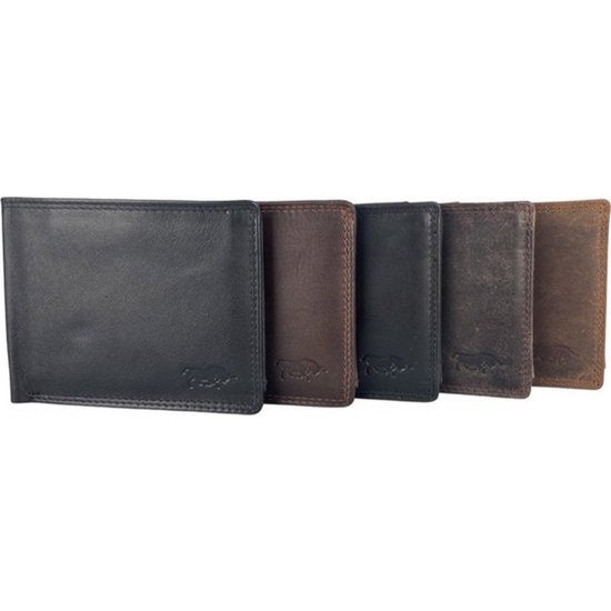 Tegnebog mænd brun RFID anti skum billfold