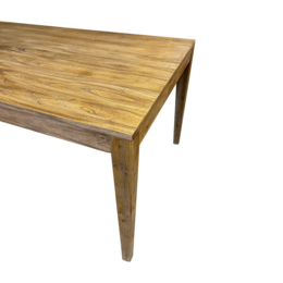 Extendable wooden table 160 x 100 x 80 h cm
