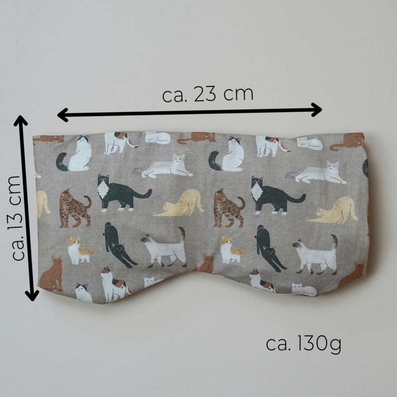 Eye pillow with organic spelled & organic lavender-Cats