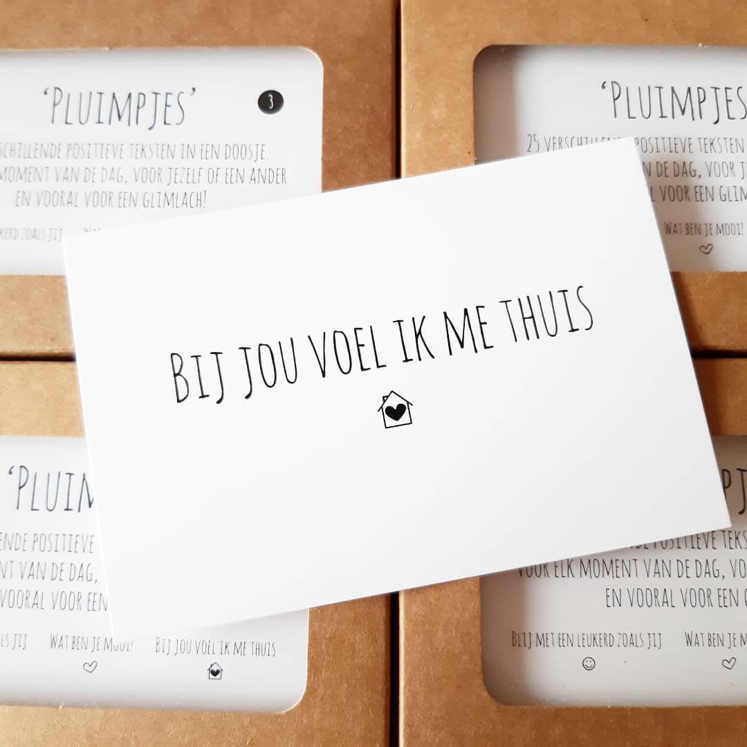De leukste complimentenkaartjes - diverse Pluimpjes sets - Kies de leukste set of een mix