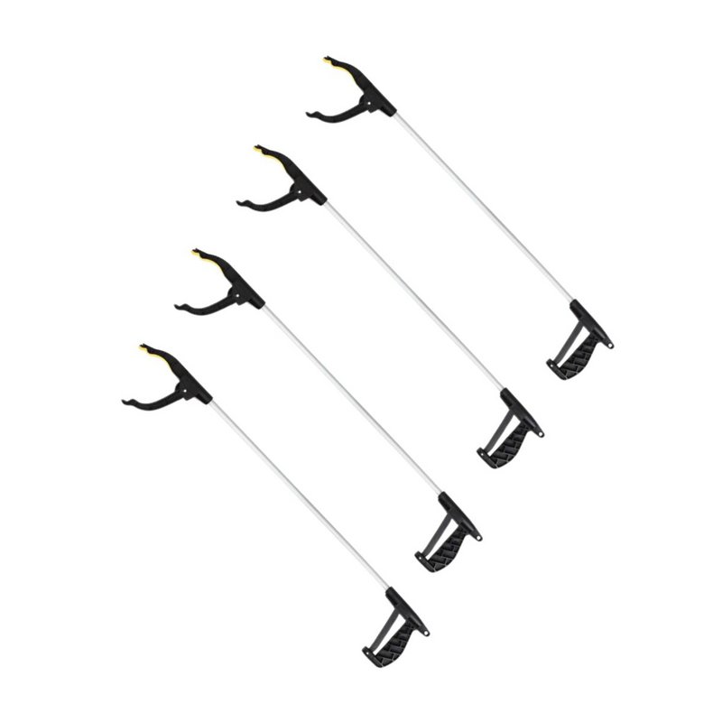 Set of 4 black aluminum gripping pliers Fackelmann