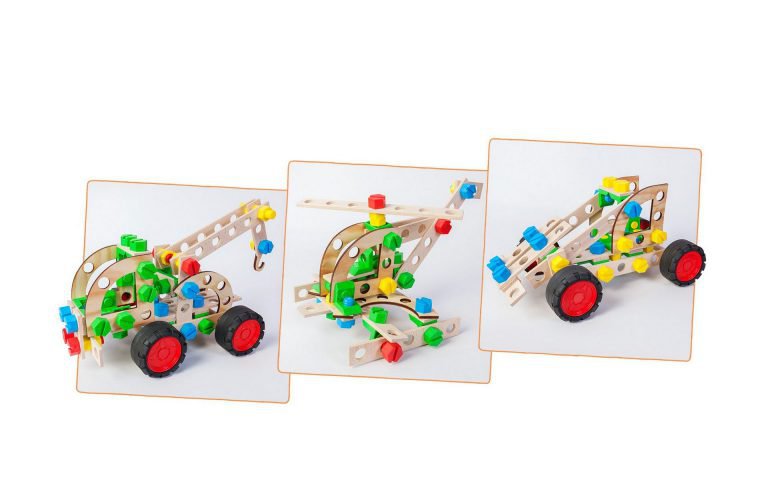 Konstruktor Junior Takelwagen 3 in 1 von Hout-102-Teilen