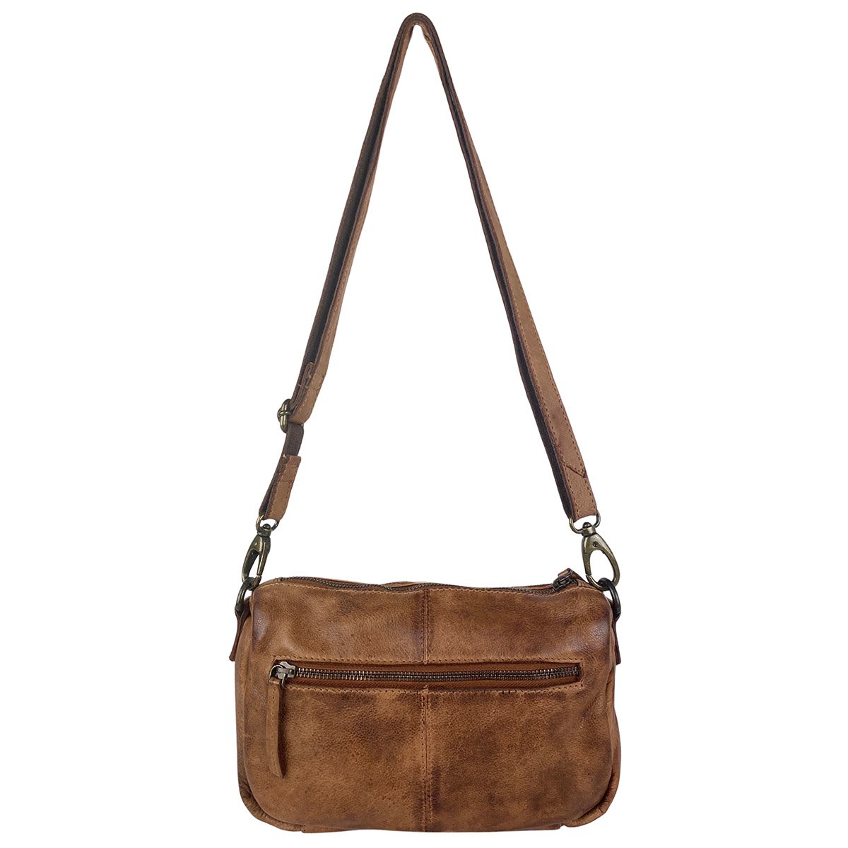 Bolso Bandolera De Mujer En Piel Lavada En 4 Colores