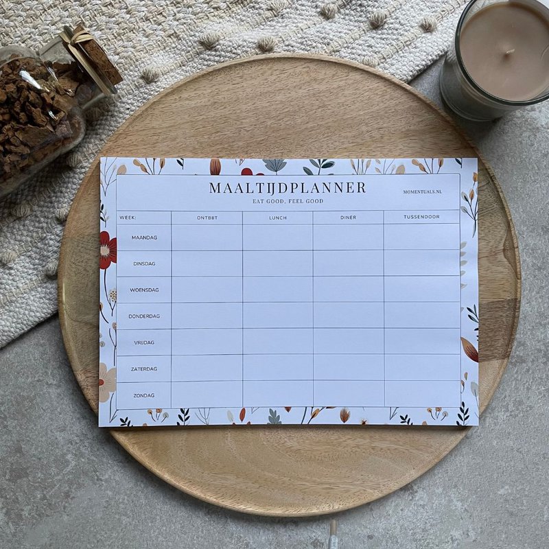 Maaltijdplanner A4