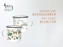 Karte für Freunde "Friends forever" N_24 - Klappkarte Freundschaft | Freundschaftskarte | Freundin || HERZ & PAPIER