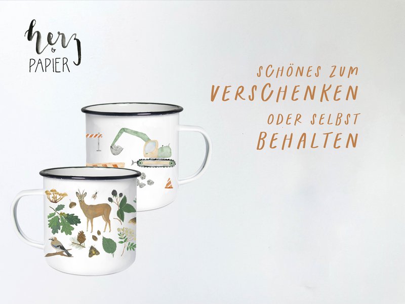 Karte für Freunde "Friends forever" N_24 - Klappkarte Freundschaft | Freundschaftskarte | Freundin || HERZ & PAPIER