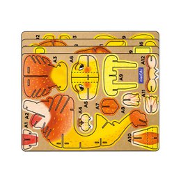 Mieredu - 3D Puzzel Build And Sound - Leeuw