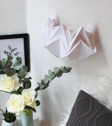 Origami paper wall light