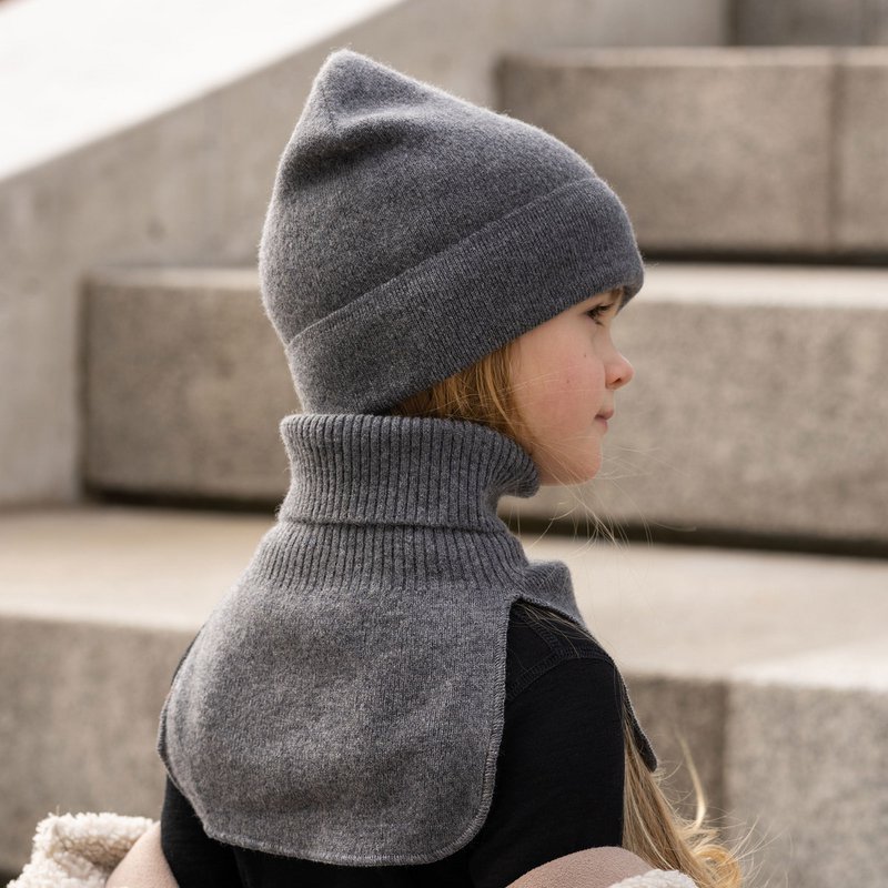 Calentador de cuello Dickie para niños de punto de merino y cachemira