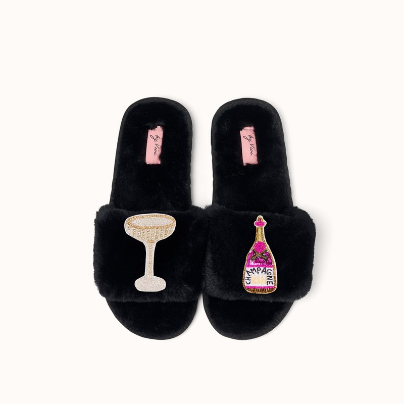 Black slippers