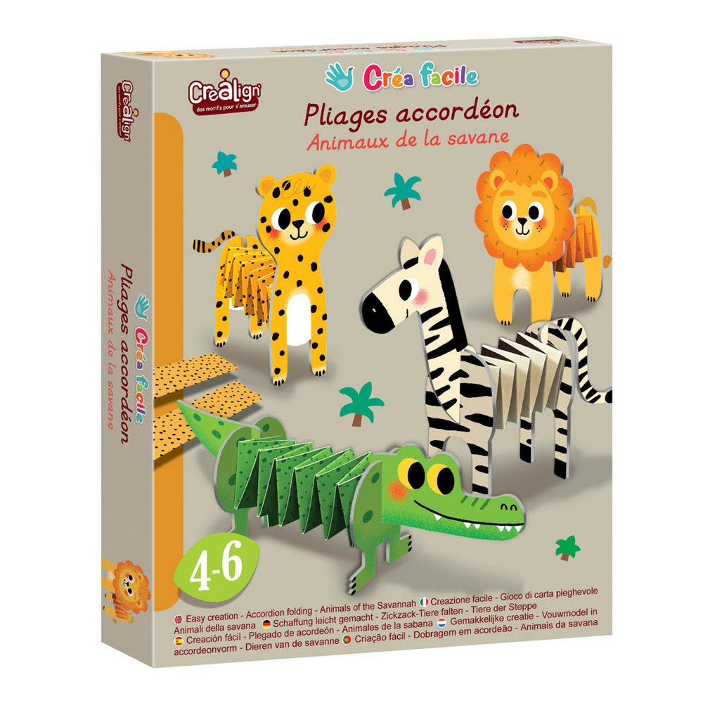 Easy creation, Folding accordions "Animals of the savannah"