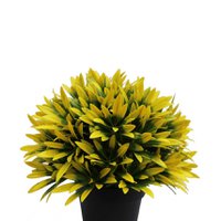 Kunstplant Yellow sun in pot 22 cm UV