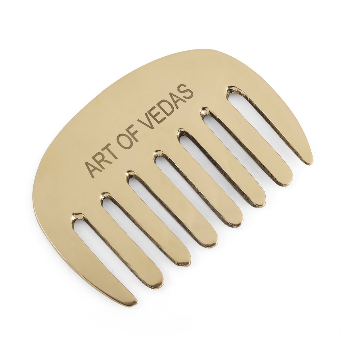 Kansa Comb - 100% Pure Kansa Metal til hovedbundmassage og hår vitalitet