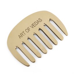 Kansa Comb - 100% Pure Kansa Metal til hovedbundmassage og hår vitalitet