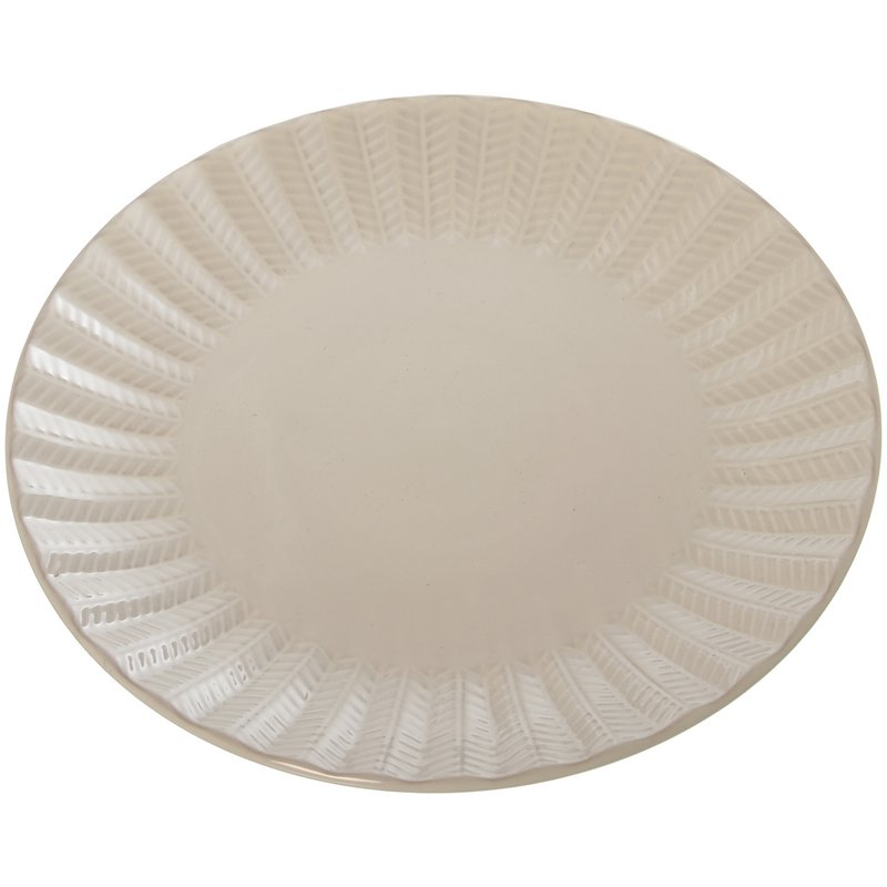 ASSIETTE SIMPLE CÉRAMIQUE BEIGE _°27X2.8CM CU7319