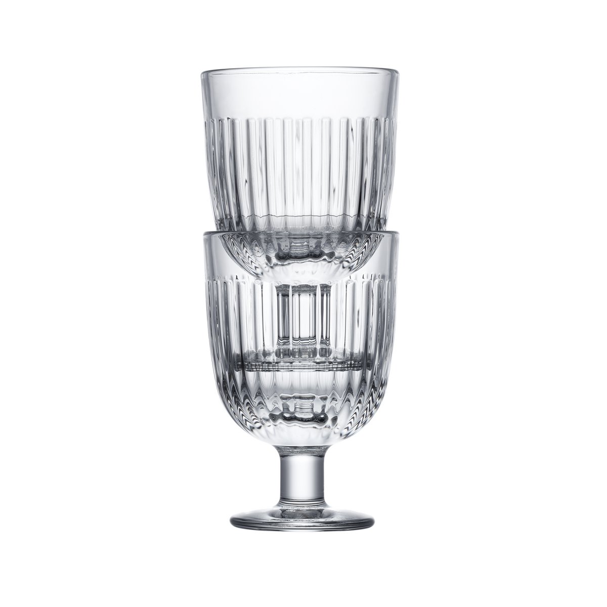 GLASS ON FOOT STACKABLE 22 CL OUESSANT